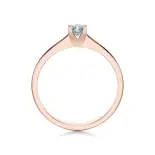 Pierścionek z diamentem różowe złoto AJPZ_005